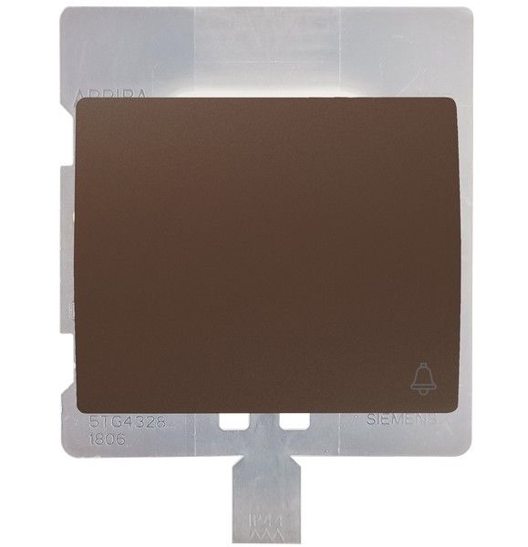 Tecla pulsador timbre IP44. chocolate
