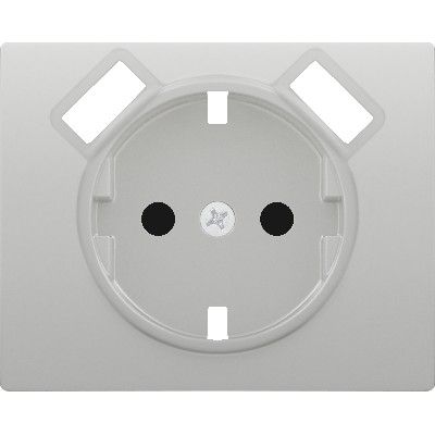 Tapa base enchufe seguridad 2 usb aluminio mercurio