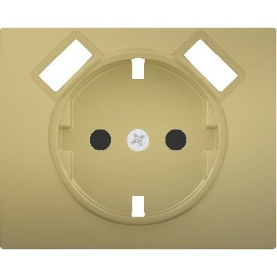 Tapa base enchufe seguridad 2 usb dorado odisea