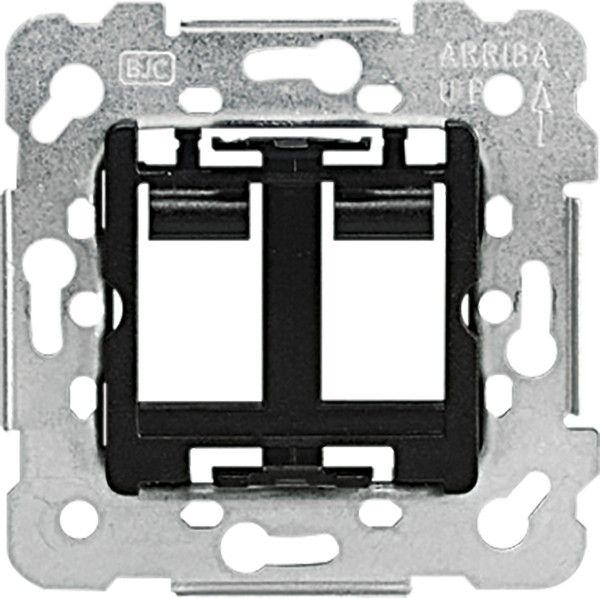 Soporte para toma doble rj11-rj45