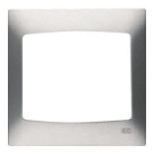 Placa tarjetero temporizado color plata luna