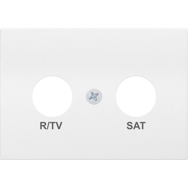Tapa r/tv-sat color blanco