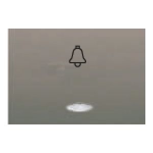 Tecla pulsador luz con difusor gris sombra