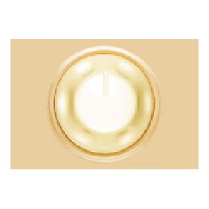 Tapa con boton para regulador dorado color perlado