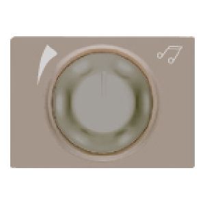Tapa y boton potenciometrogris sombra