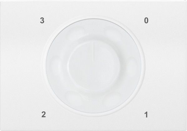 Tapa y boton conmutador rotativo color blanco