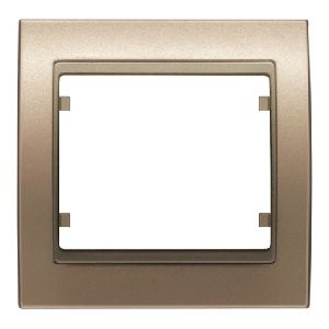 Marco de 1 elemento horizontal-vertical bronce niebla