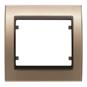 Marco luminoso de 1 elemento bronce niebla cosso