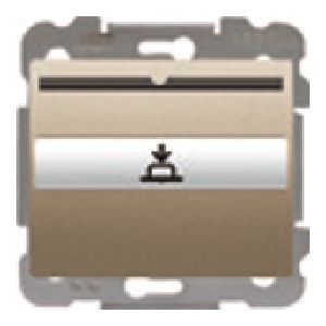 Interruptor -conmutador tarjetero 1 microrruptor bronce niebla 10 (1.5) a 250 v~ con lámpara i
