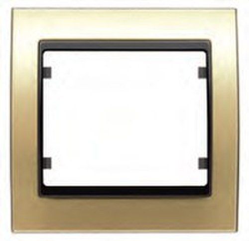 Marco de 3 elementos vertical metal puro color dorado