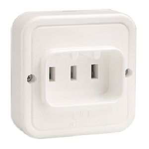 Base de 25 a. 25 a 250 v~ 85 x 85 x 35 mm admite cualquier clavija de 2p + t de 25 a. 250 v~ s/une 2031