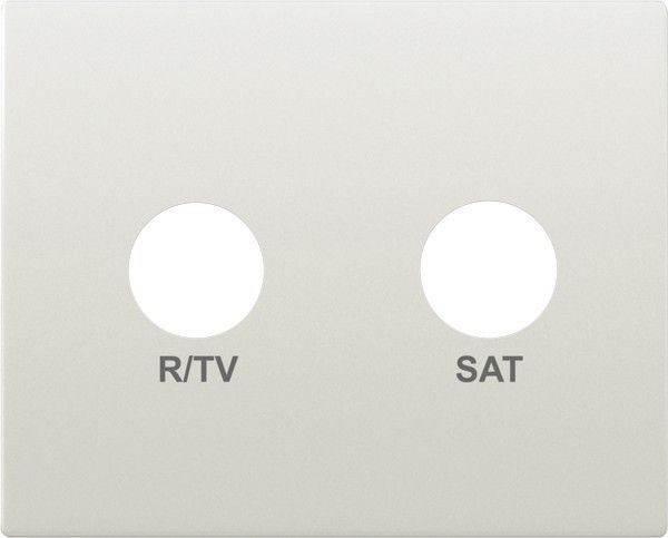 Tapa toma r/tv-sat color blanco satinado