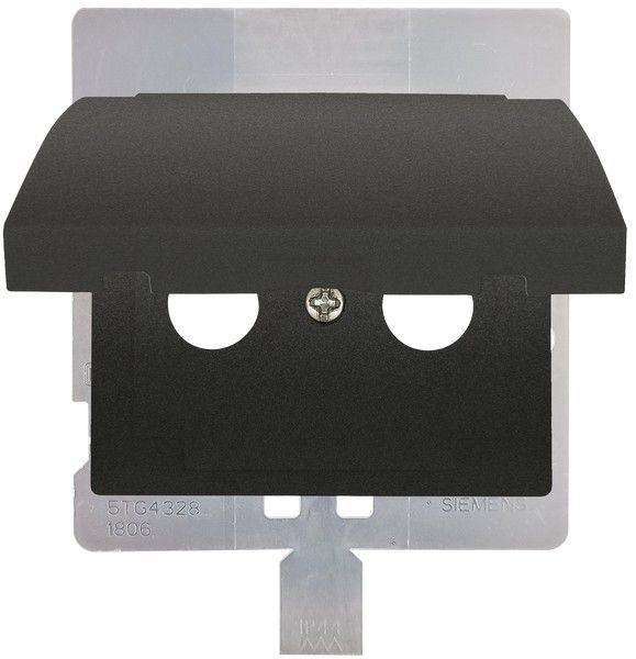 Tapa articulada para toma r/tv-sat IP44 antracita cosso