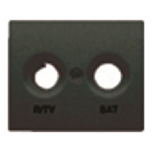 Tapa toma r/tv-sat color marron samoa