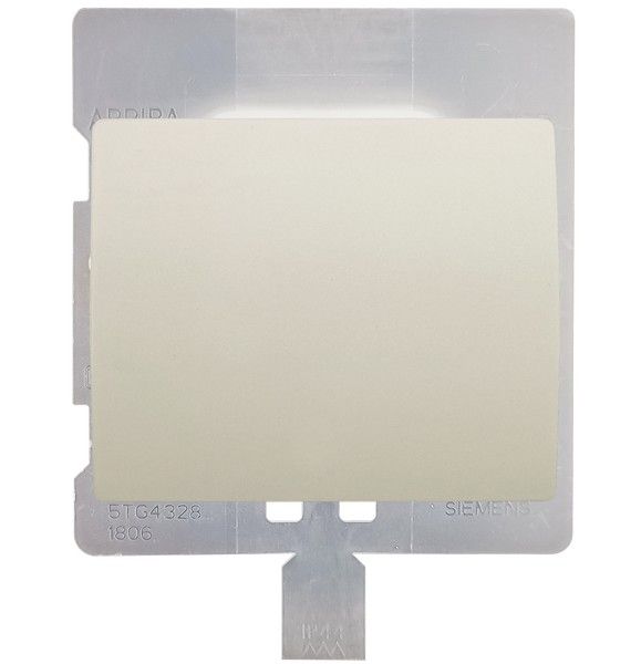 Tecla simple IP44 color blanco satinado