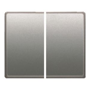 Juego teclas doble interruptor /doble conmuta color aluminio fusion