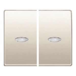 Juego teclas doble interruptor /doble conmutador. con señalizador color blanco perla mabe