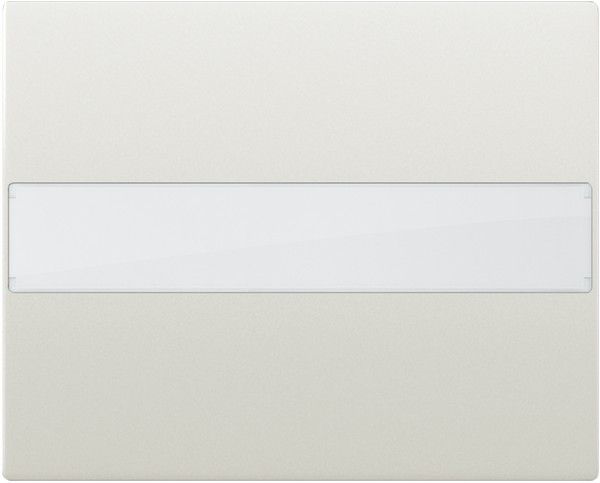 Tecla con difusor portaetiqueta color blanco satinado