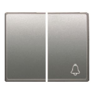 Juego teclas conmutador-pulsador color aluminio fusion