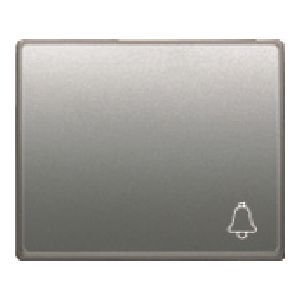 Tecla pulsador timbre color aluminio fusion