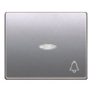 Tecla pulsador timbre con señalizador. alumino prusia