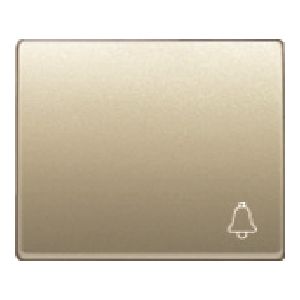 Tecla pulsador timbre dorado malta