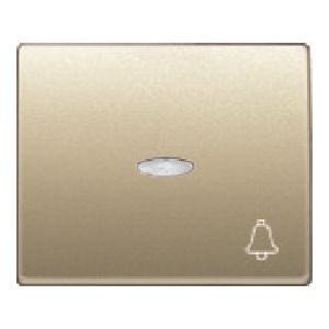 Tecla pulsador timbre con señalizador dorado malta