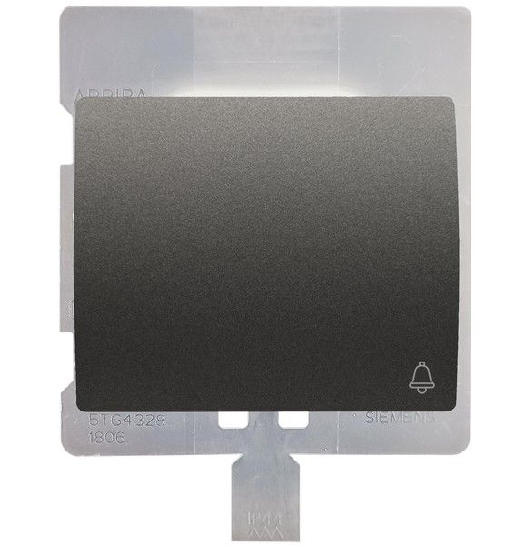Tecla pulsador timbre IP44 antracita cosso