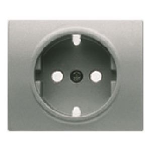 Tapa base enchufe seguridad color aluminio fusion