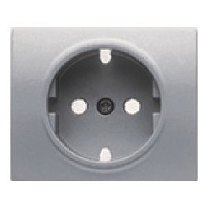 Tapa base enchufe seguridad alumino prusia