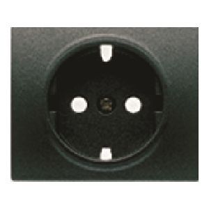 Tapa base enchufe seguridad color marron samoa