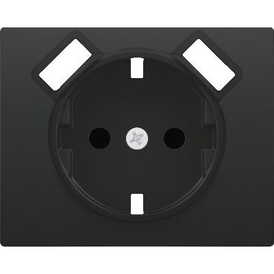 Tapa base enchufe seguridad 2 usb antracita cosso