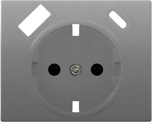 Tapa schuko usb ac. aluminio fusió