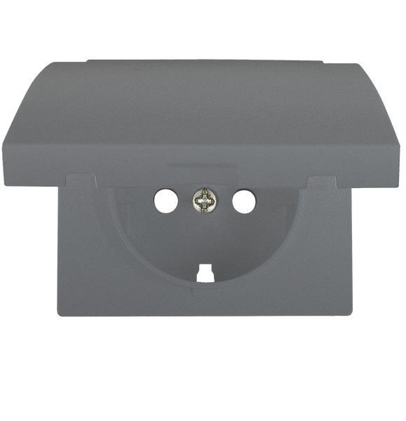 Tapa articulada base enchufe seguridad color aluminio fusion