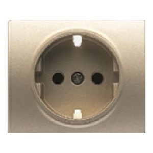 Tapa protección de seguridad para schuko bronce niebla
