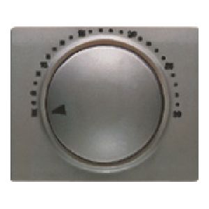 Tapa termostato eléctrico ambiente color aluminio fusion
