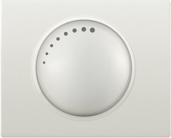 Tapa y boton reguladores color blanco satinado