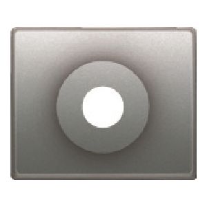 Placa toma altavoz din color aluminio fusion