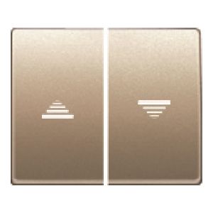 Juego teclas pulsador-interruptor persiana bronce niebla
