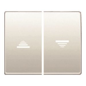 Juego teclas pulsador-interruptor persiana color blanco perla mabe