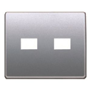 Tapa para toma rca estereo alumino prusia