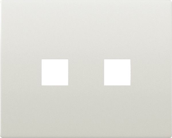 Tapa para toma rca estereo color blanco satinado