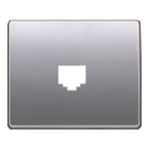 Tapa toma telefono (8 vias rj-45) alumino prusia