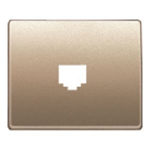 Tapa toma telefono (8 vias rj-45) bronce niebla