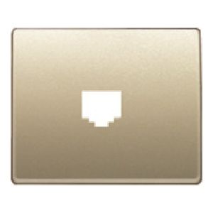Tapa toma telefono (8 vias rj-45) dorado malta