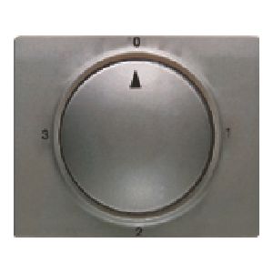 Tapa y boton conmutador rotativo color aluminio fusion