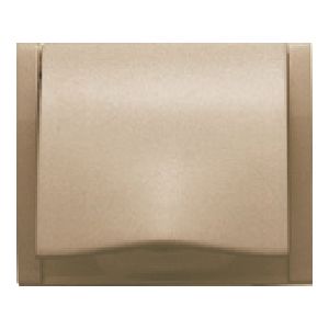 Tapa protección de seguridad para schuko bronce niebla
