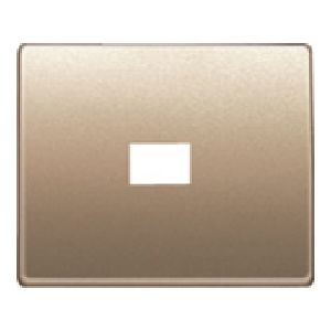 Tapa para toma rca y video bronce niebla