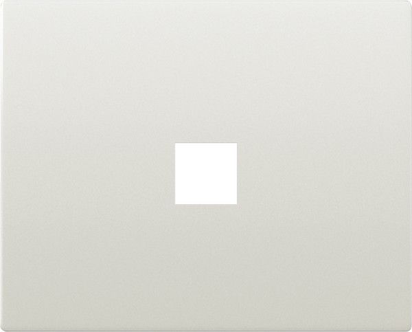 Tapa para toma rca y video color blanco satinado