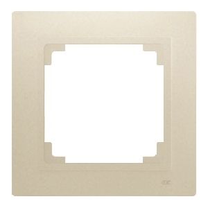 Marco mecanismo tarjetero 55x55mm color beige
